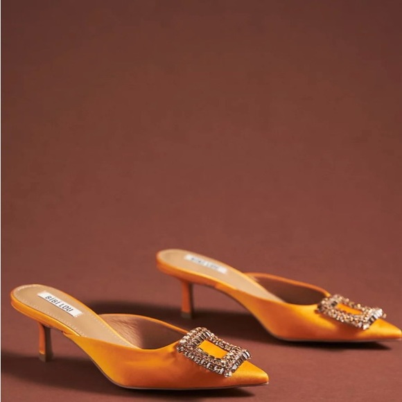 Bibi Lou Kitten Heels - Bright Orange - Picture 5 of 7